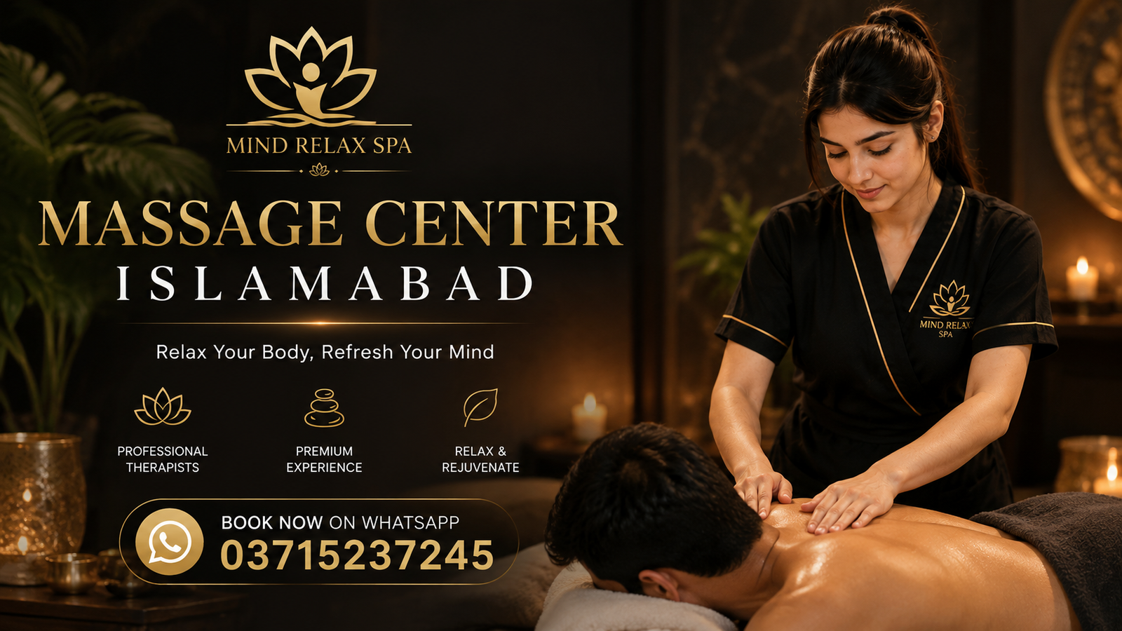 Massage Center Islamabad - Mind Relax Spa in F-7 Markaz